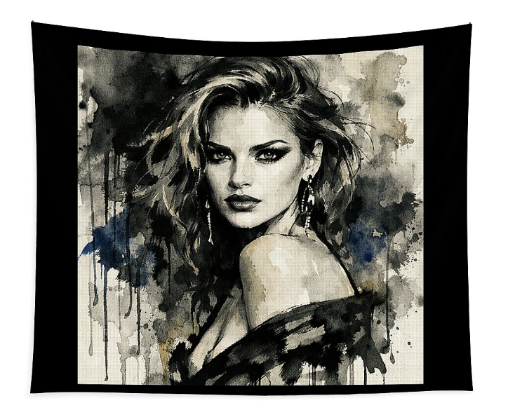 “Make a statement wall — view my large art tapestries on my website.”