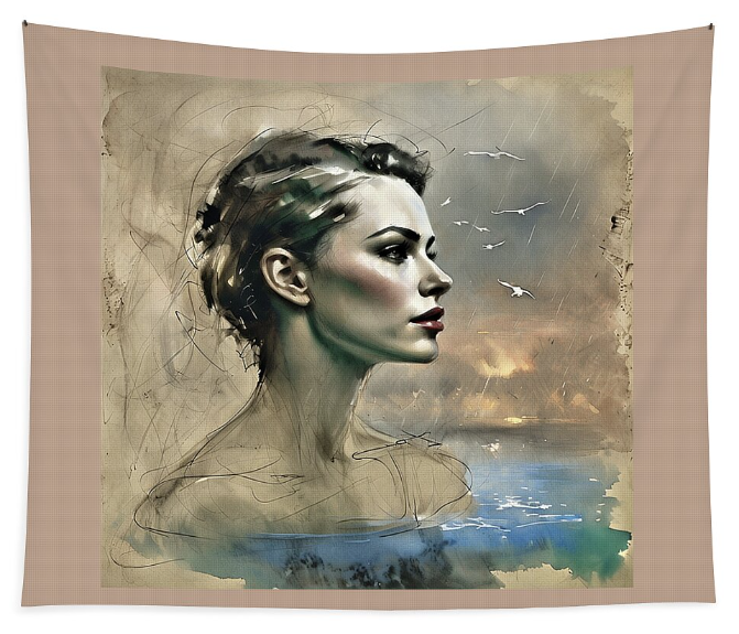 All the illustrations in the store are available as wall tapestries.